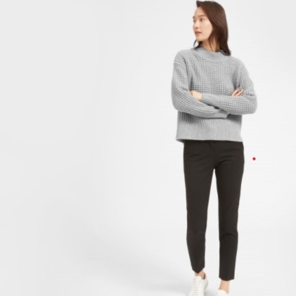 XS Everlane Wool-Cashmere Waffle Square Sweater - Picture 7 of 7